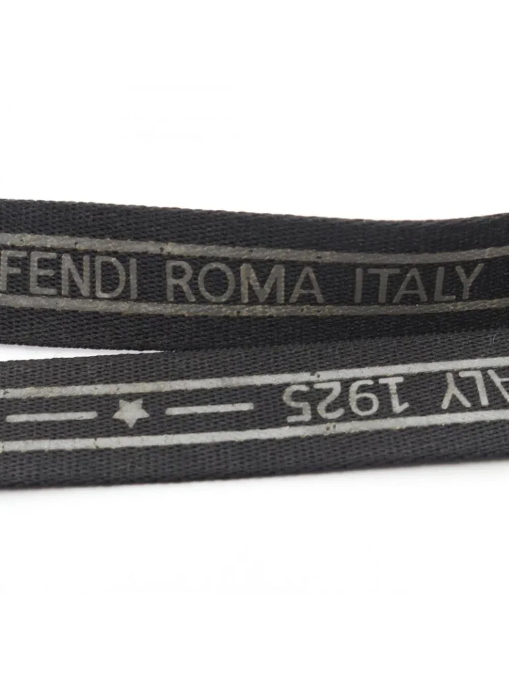 Fendi Shoulder Bag Pecan Black Nylon Leather